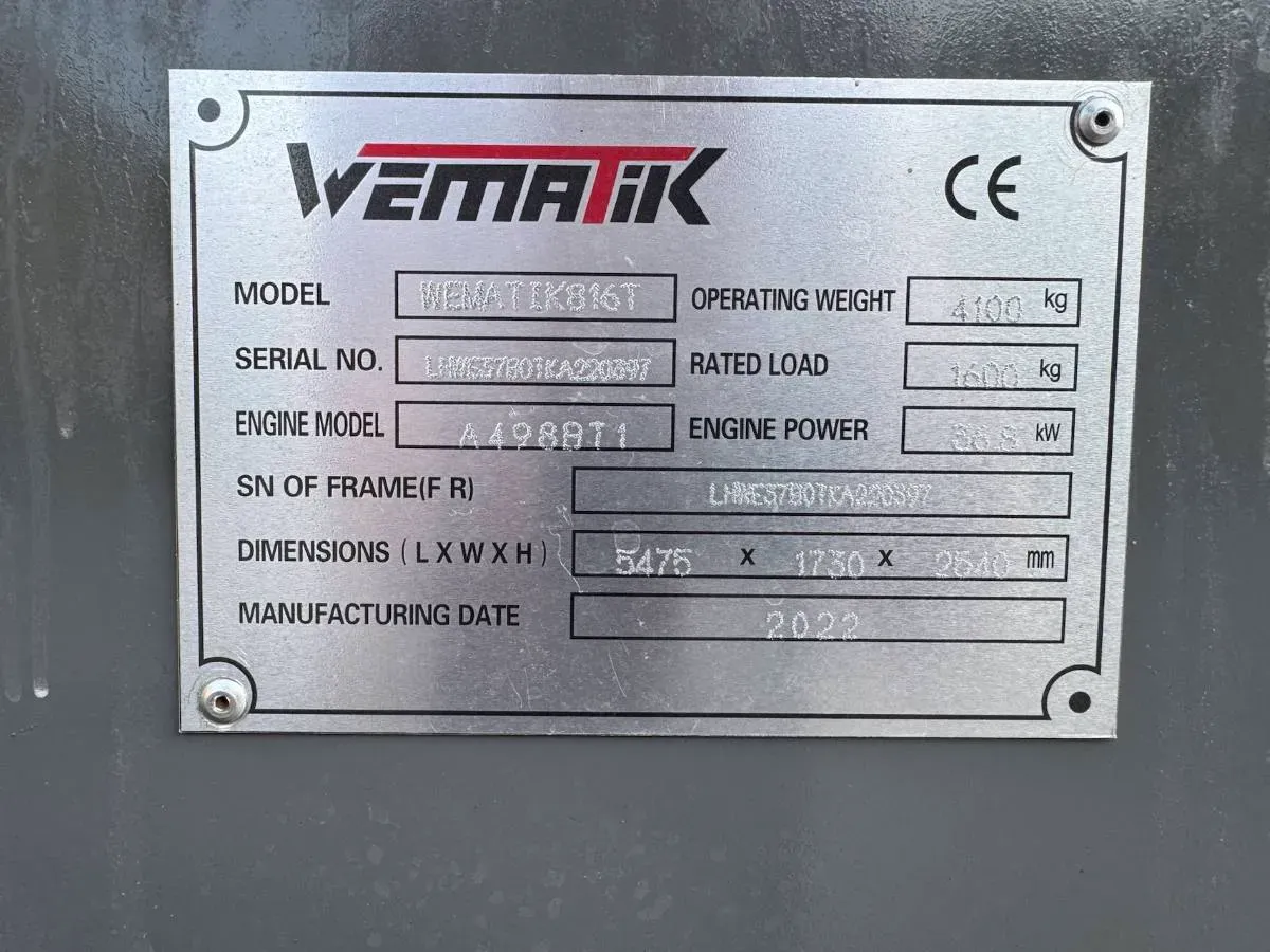 Bild von Wematik 816T Teleskop-Radlader. <a href="index.php?option=com_tags&view=tag&id[0]=26:gebraucht">Gebraucht</a>, <a href="index.php?option=com_tags&view=tag&id[0]=28:baumaschine">Baumaschine</a>, <a href="index.php?option=com_tags&view=tag&id[0]=29:radlader">Radlader</a>
